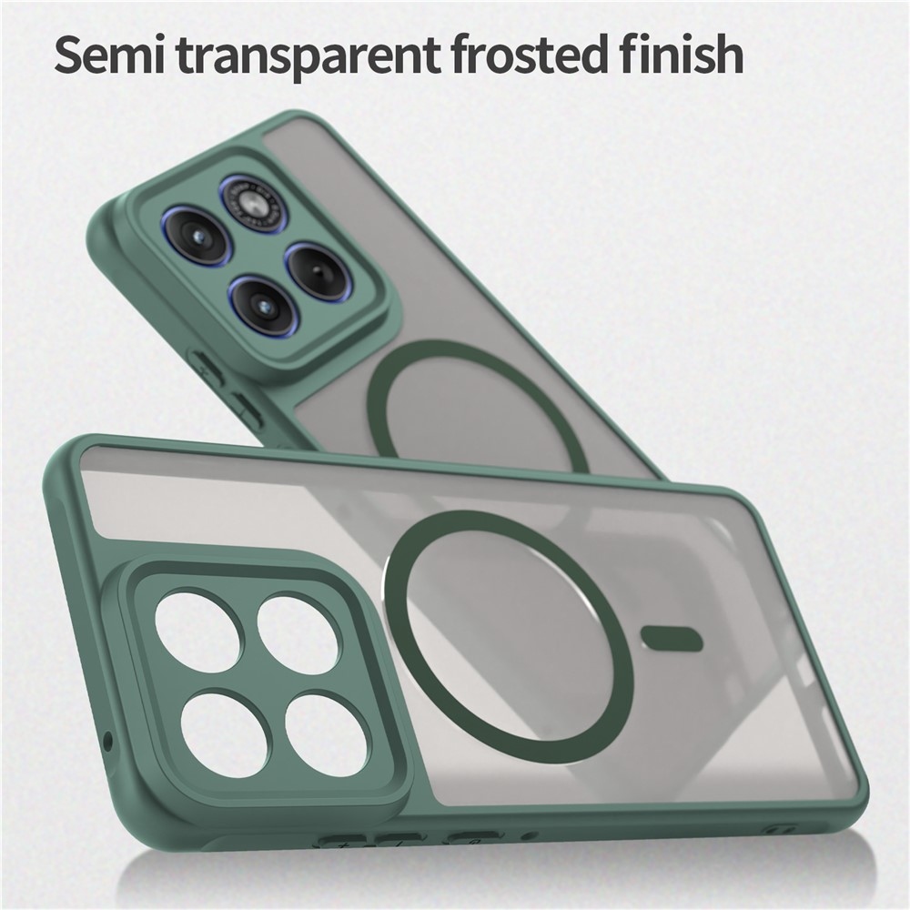 Matta zselés tok MagSafe-val a Motorola Edge 70 5G-hez - zöld