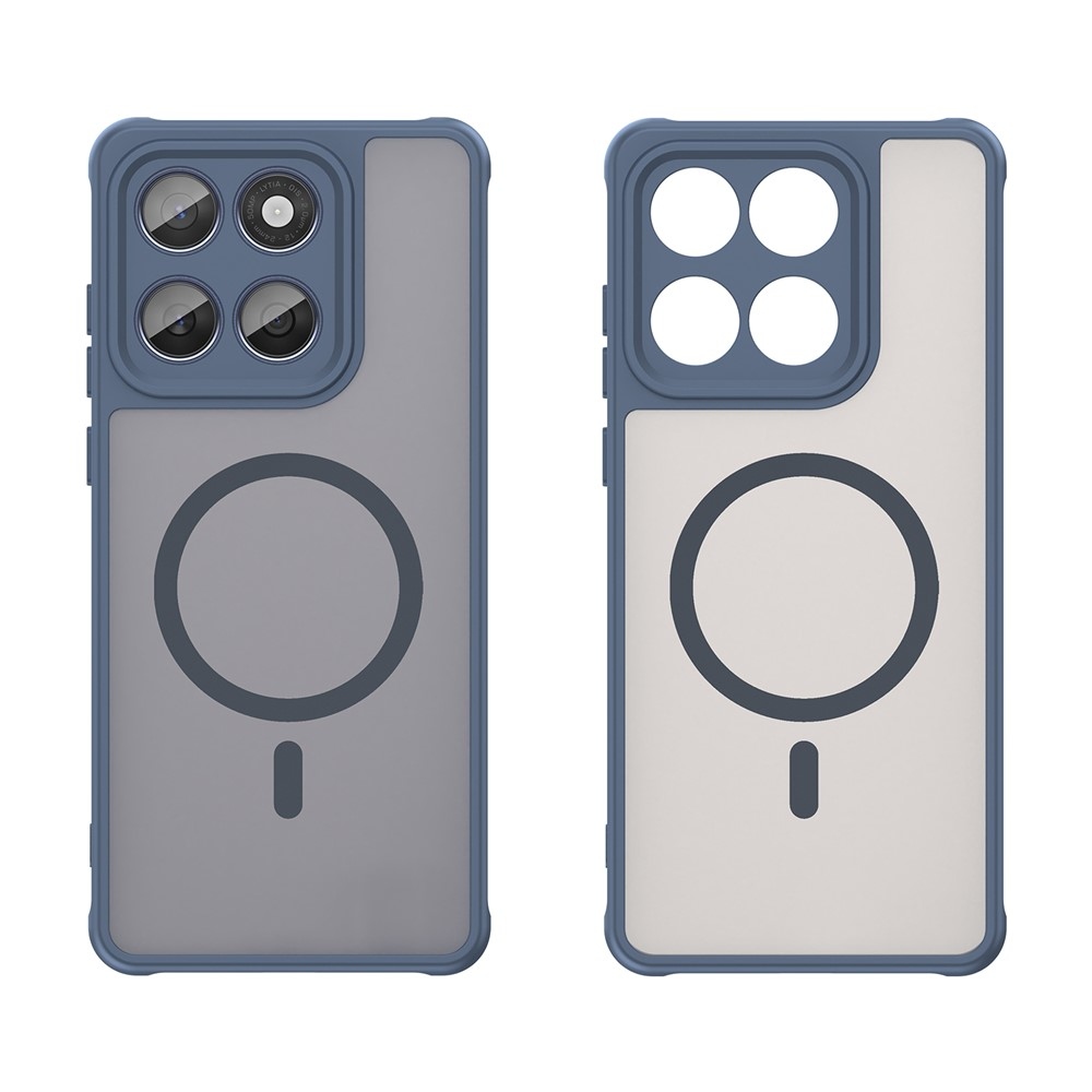 Matt gél tok MagSafe-kompatibilis Motorola Moto G57 Power 5G-hez – kék
