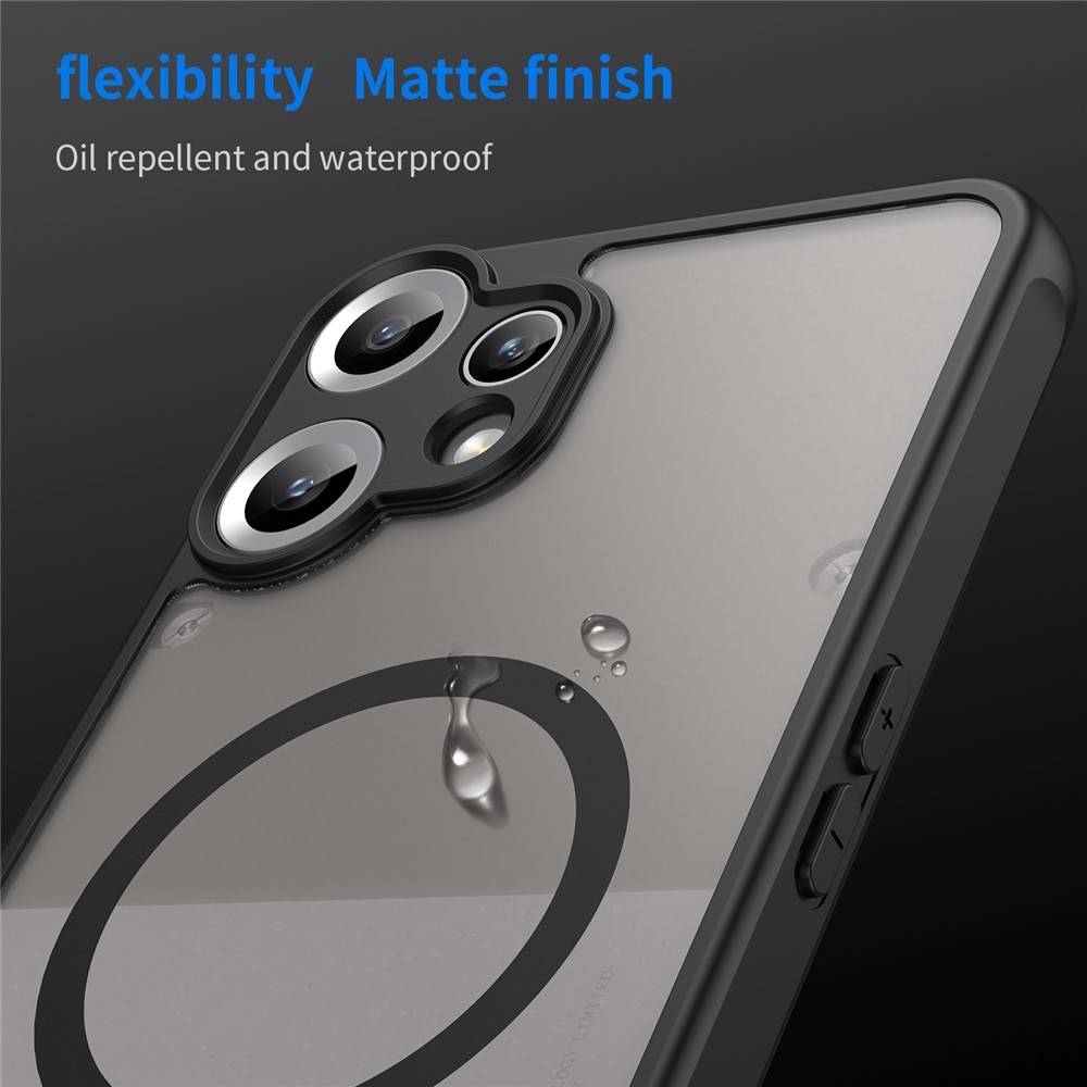 Matta zselés tok MagSafe a Nothing CMF Phone 2 Pro készülékre - fekete