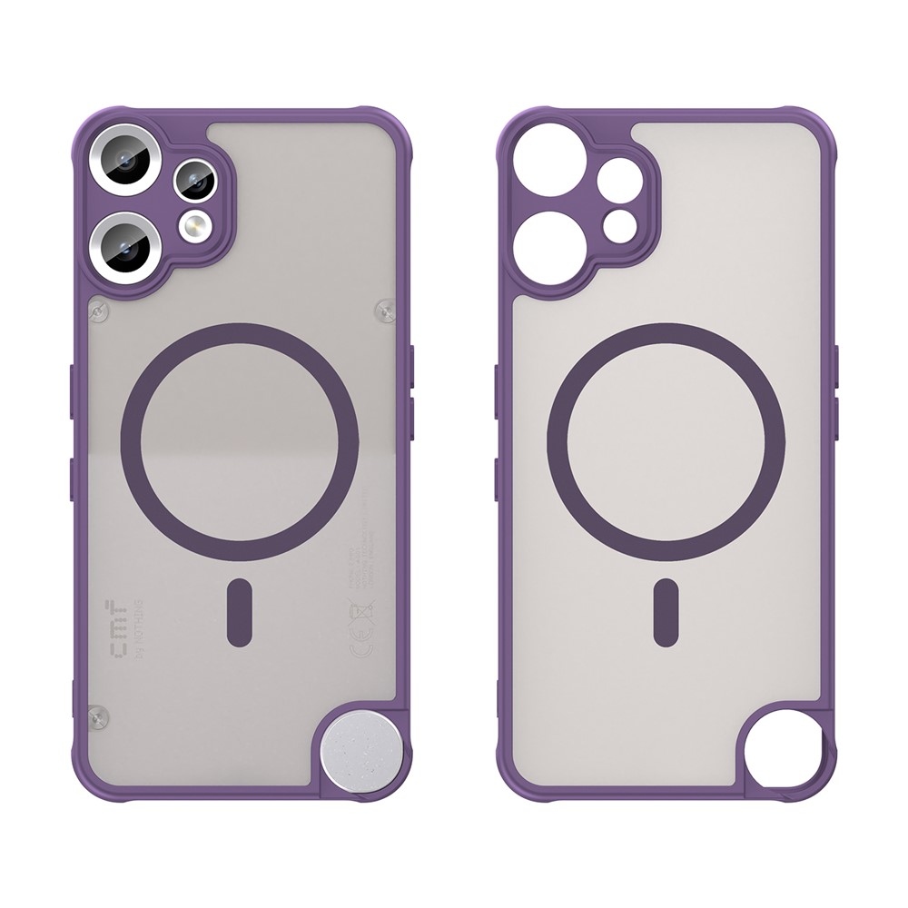 Matta zselés tok MagSafe a Nothing CMF Phone 2 Pro készülékre - lila