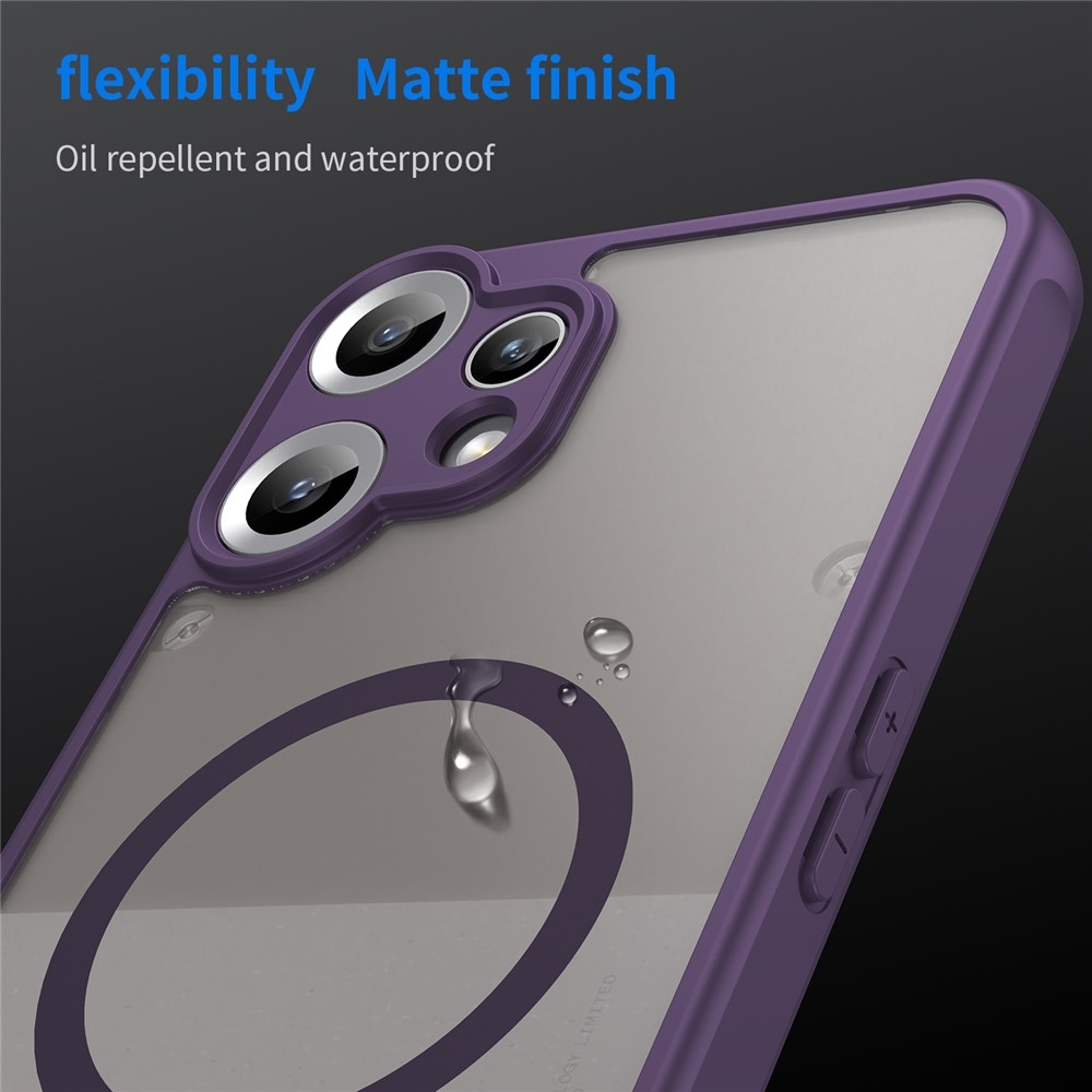 Matta zselés tok MagSafe a Nothing CMF Phone 2 Pro készülékre - lila