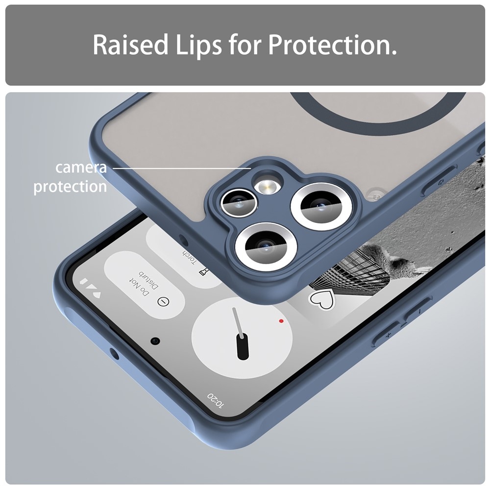 Matta zselés tok MagSafe a Nothing CMF Phone 2 Pro készülékre - kék