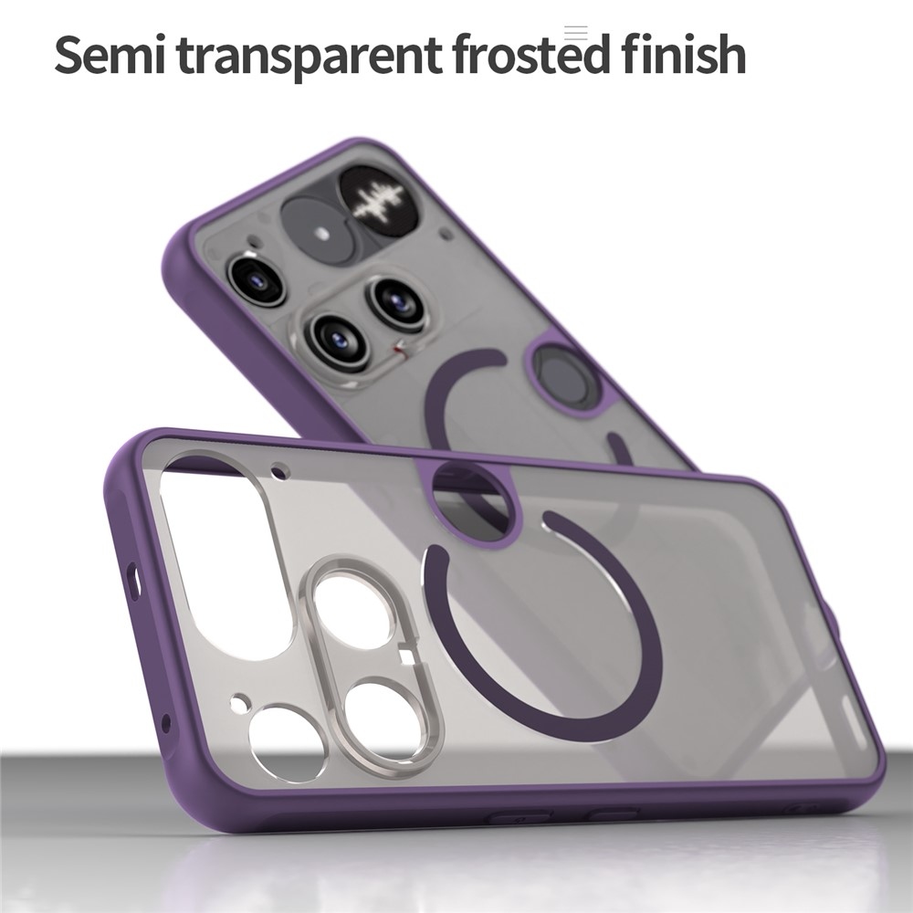 Matta zselés tok MagSafe-zselével Nothing Phone (3) 5G-hez - lila