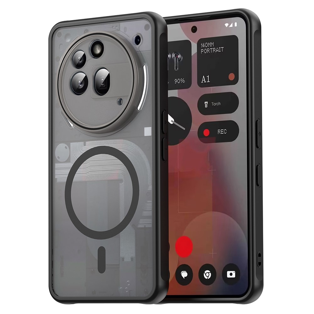 Matta zselés tok MagSafe-zselével a Nothing Phone (3a) Pro készülékhez - fekete