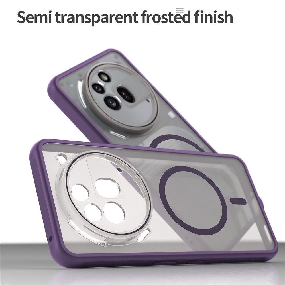 Matte zselés tok MagSafe-rel a Nothing Phone (3a) Pro készülékre - lila
