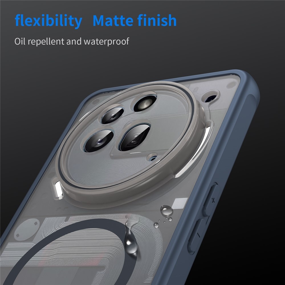 Matta zselés tok MagSafe tok a Nothing Phone (3a) Pro készülékre - kék
