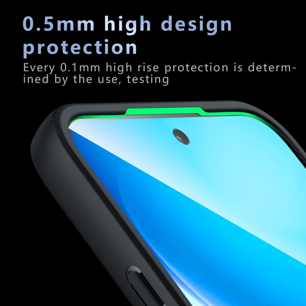 Matt gél tok MagSafe-kompatibilis Oppo Reno 16 FS 5G-hez – fekete