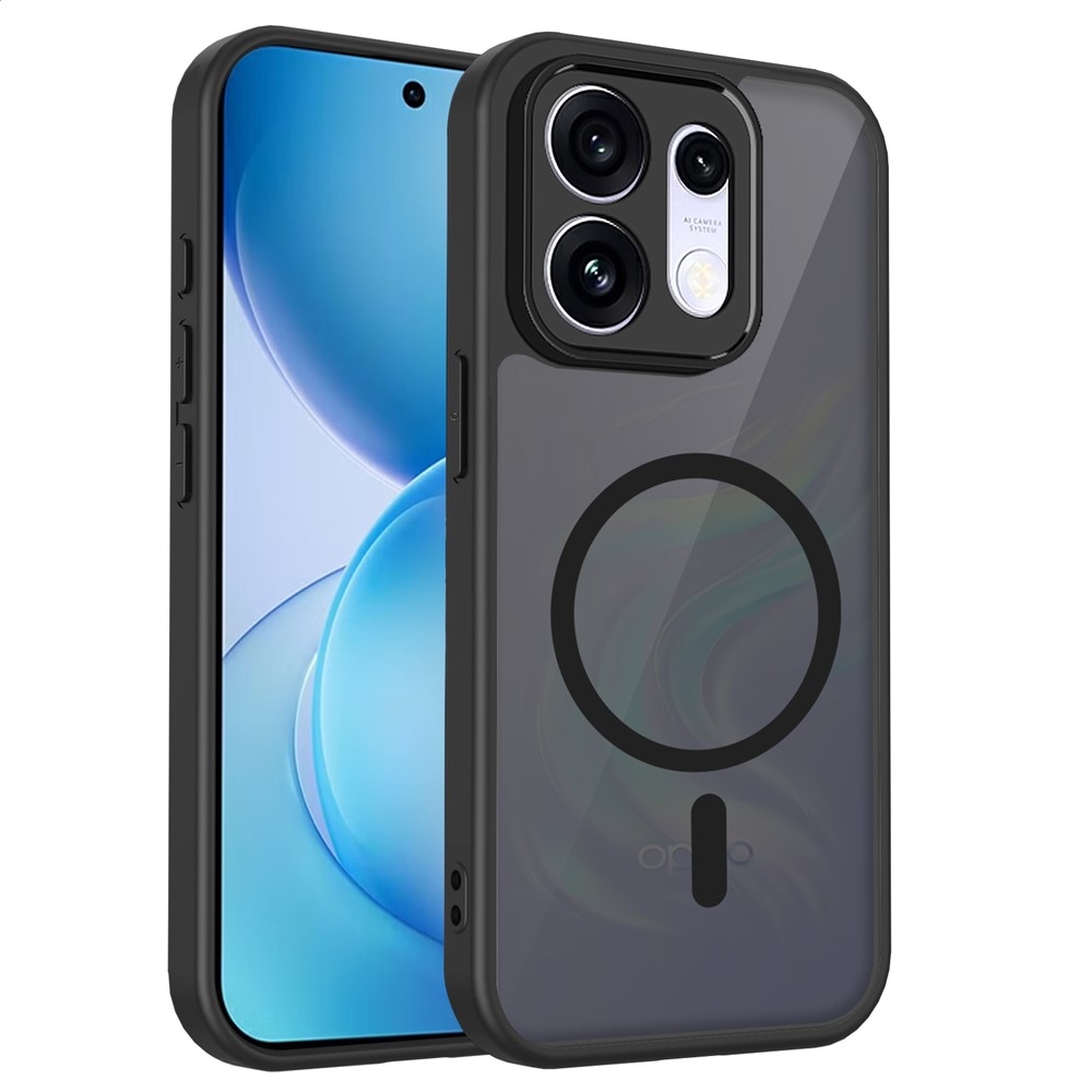 Case matt gél tok MagSafe-vel az Oppo Reno 16 Pro 5G/Oppo Reno 16 5G készülékekhez – fekete