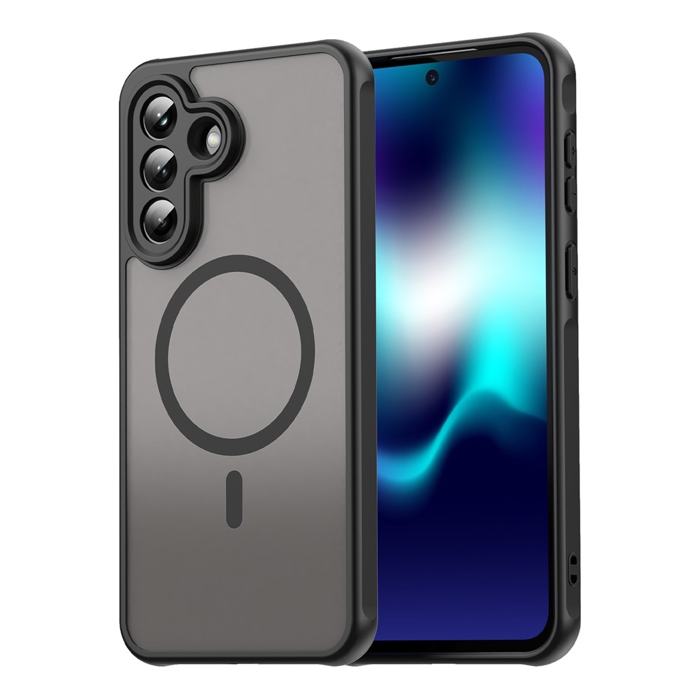 Matta zselés tok MagSafe-val Samsung Galaxy A37 5G-hez - fekete