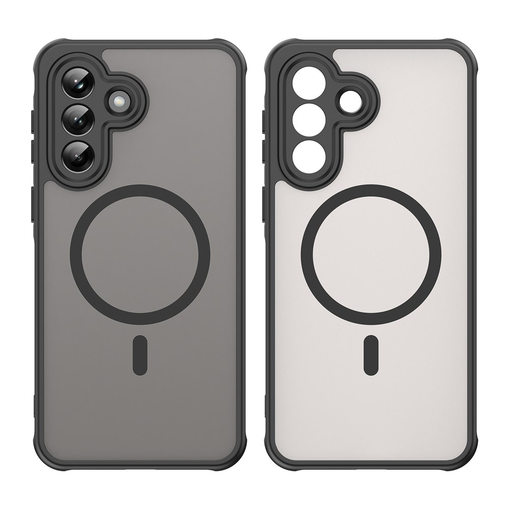 Matta zselés tok MagSafe-val Samsung Galaxy A37 5G-hez - fekete