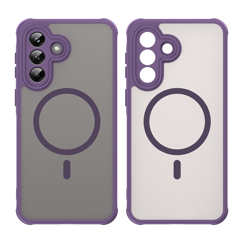 Matt zselés tok MagSafe tok Samsung Galaxy A37 5G-hez - lila