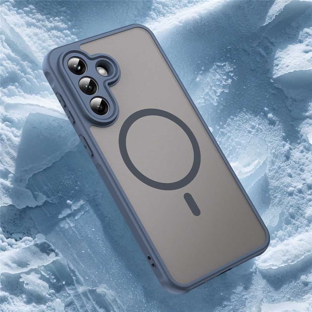 Matt zselés tok MagSafe tok a Samsung Galaxy A37 5G készülékre - kék