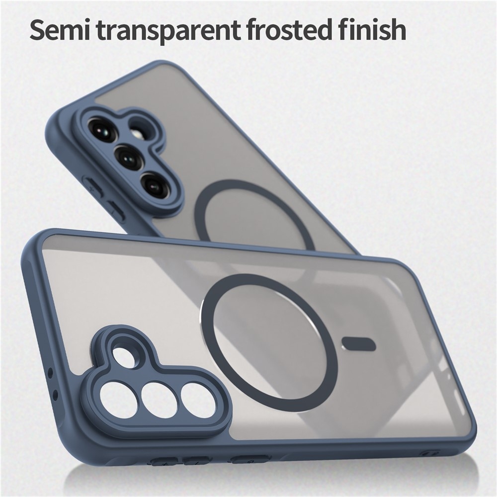 Matt zselés tok MagSafe tok a Samsung Galaxy A37 5G készülékre - kék