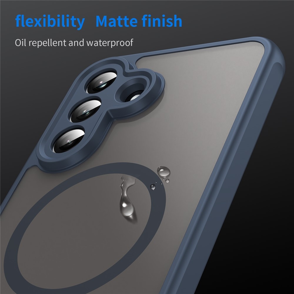 Matt zselés tok MagSafe tok a Samsung Galaxy A37 5G készülékre - kék