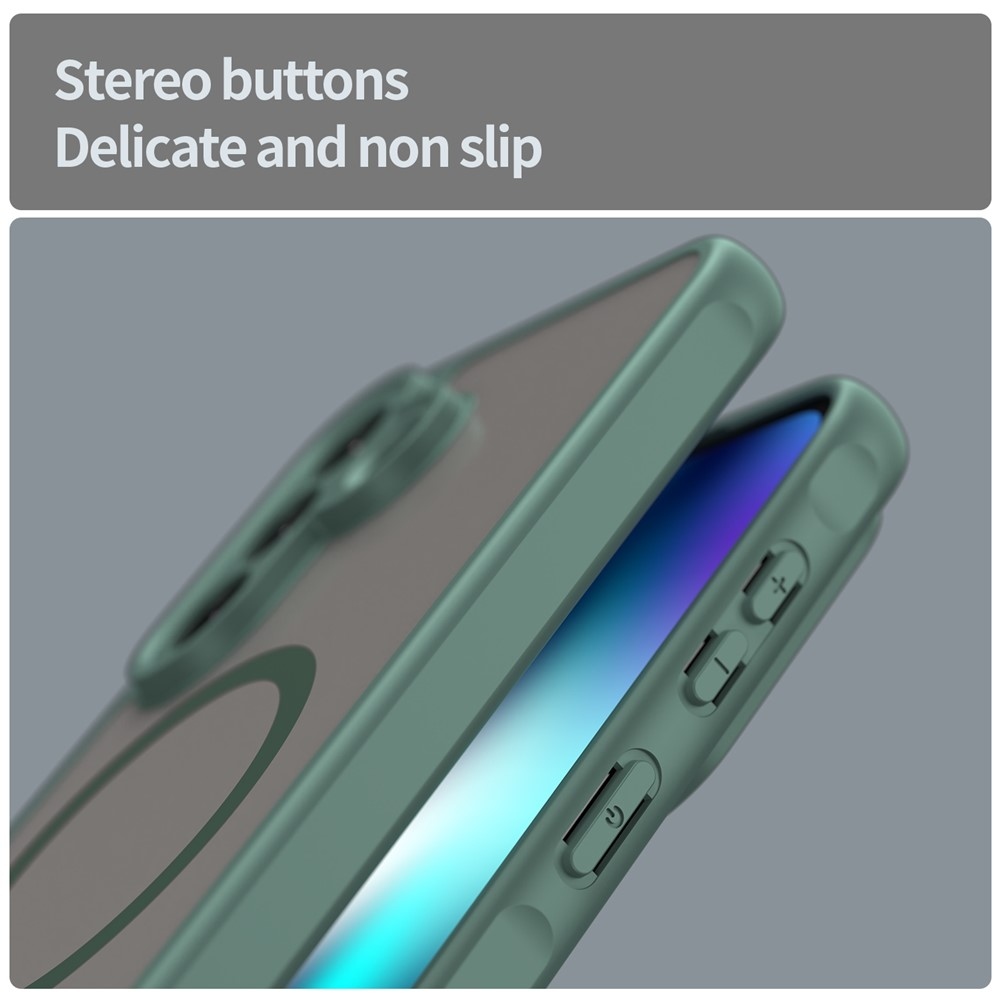 Matt zselés tok MagSafe tok a Samsung Galaxy A37 5G készülékre - zöld