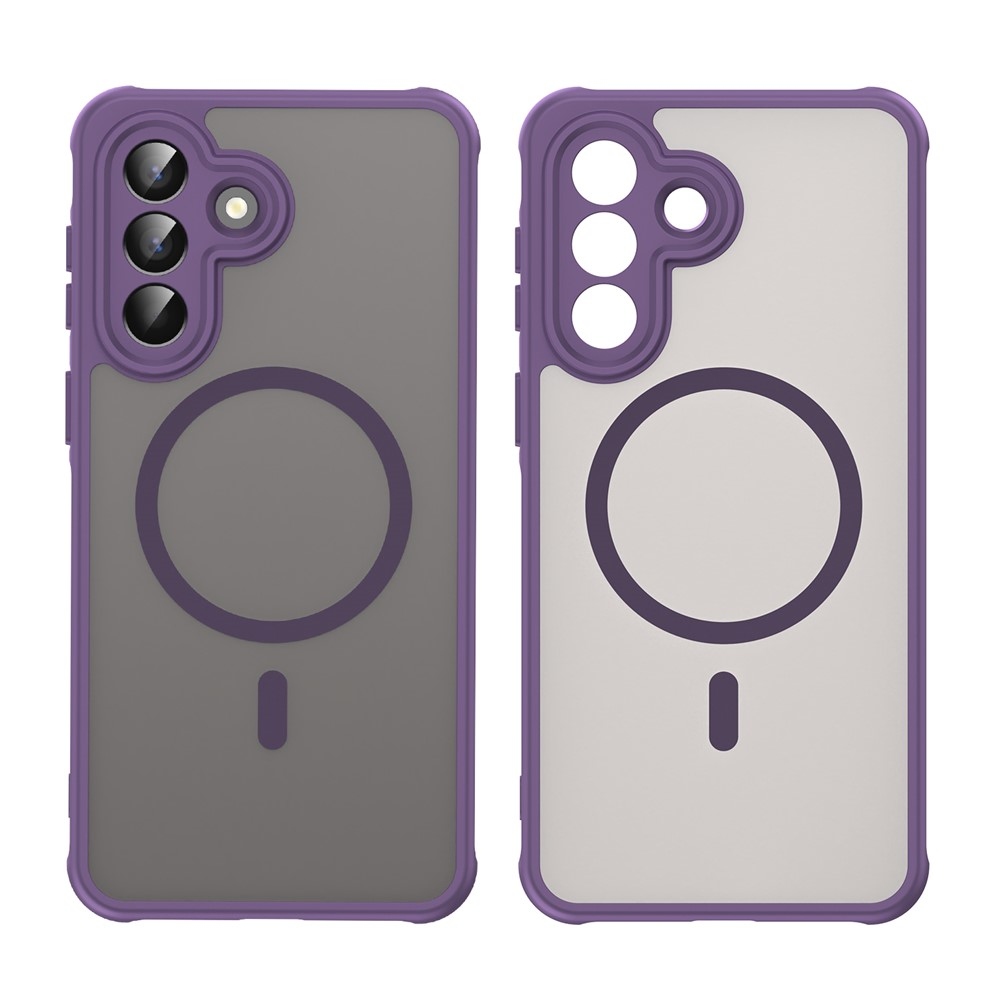 Matta zselés tok MagSafe tok Samsung Galaxy A57 5G-hez - lila