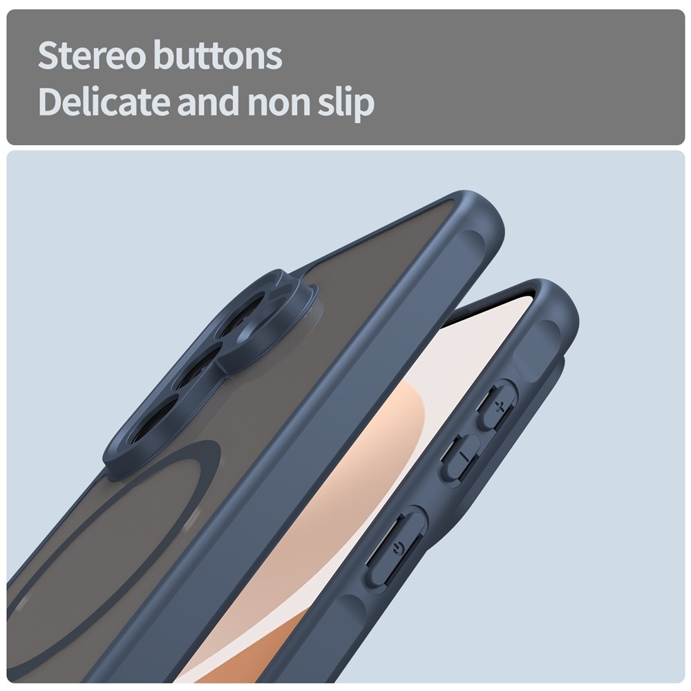 Matt zselés tok MagSafe tok a Samsung Galaxy A57 5G készülékre - kék