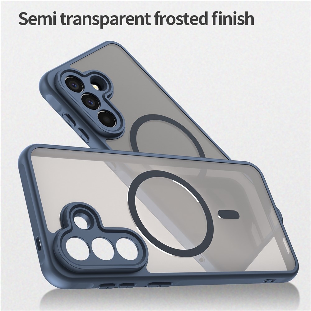 Matt zselés tok MagSafe tok a Samsung Galaxy A57 5G készülékre - kék