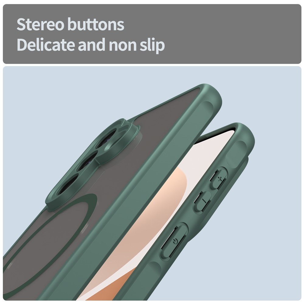 Matt zselés tok MagSafe tok a Samsung Galaxy A57 5G készülékre - zöld