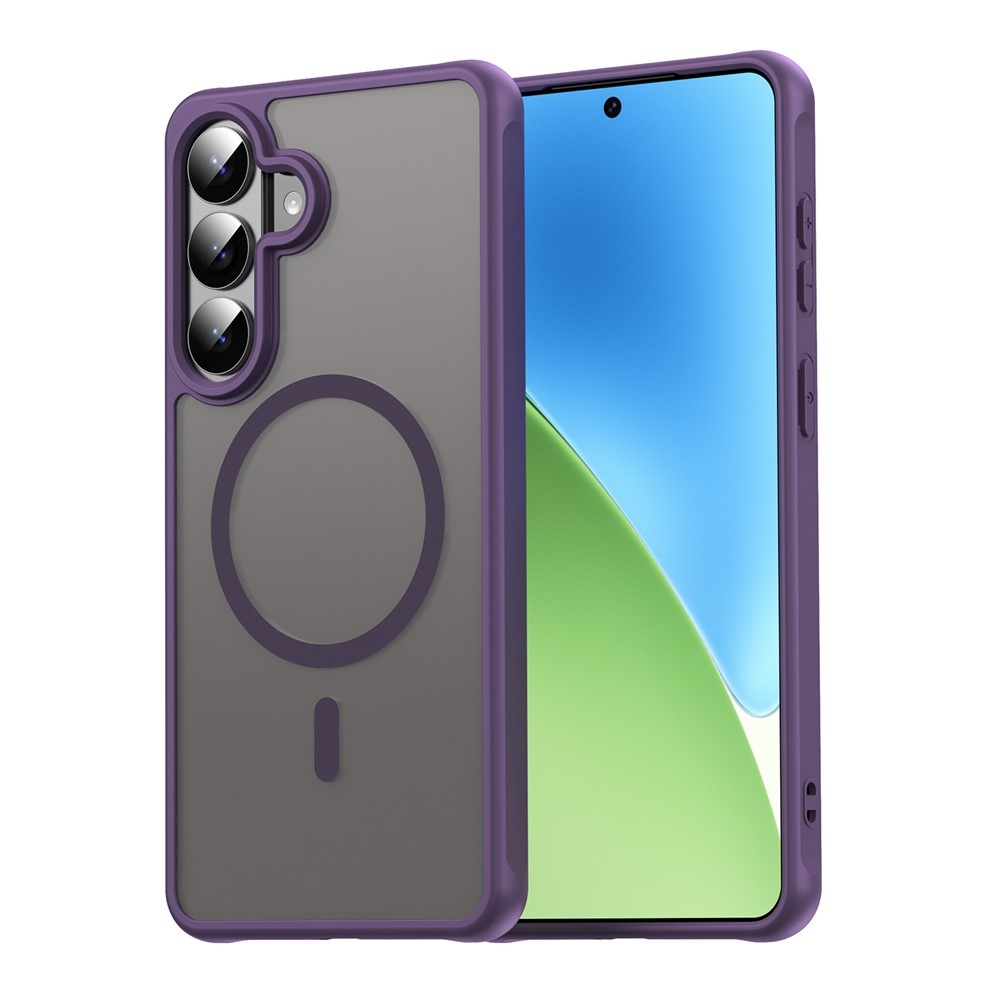 Matta zselés tok MagSafe tok Samsung Galaxy S26+ készülékhez - lila