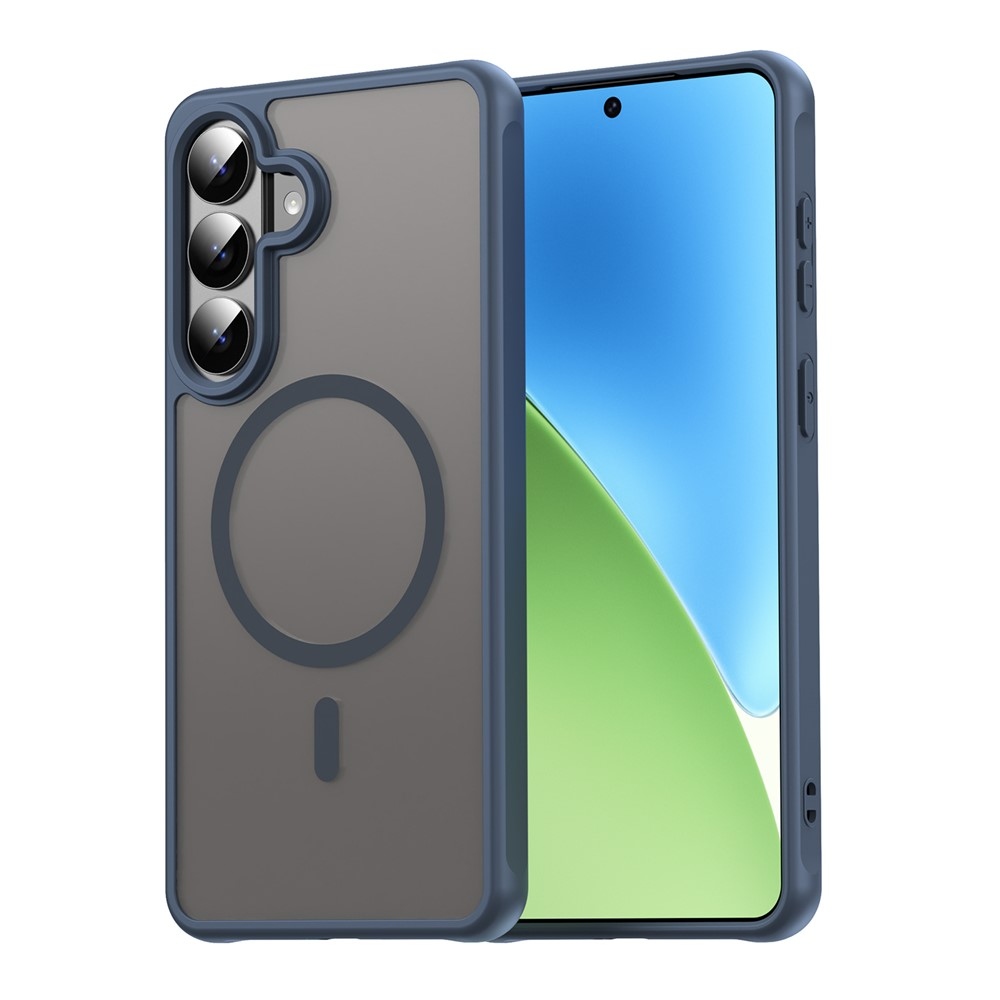 Matta zselés tok MagSafe tok Samsung Galaxy S26+ készülékhez - kék