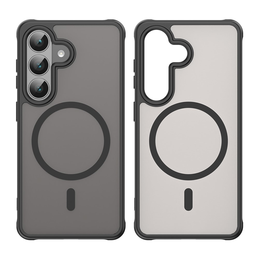 Matta zselés tok MagSafe-val Samsung Galaxy S26/S26 Pro készülékhez - fekete