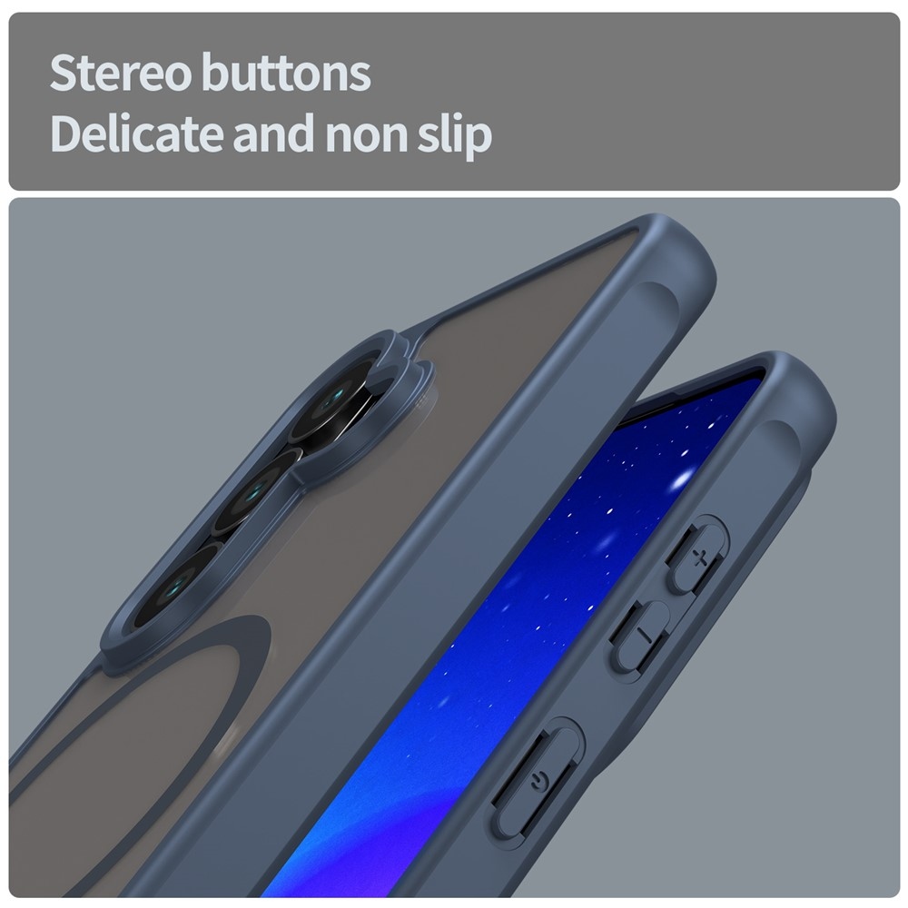 Matta zselés tok MagSafe tokkal Samsung Galaxy S26/S26 Pro készülékhez - kék