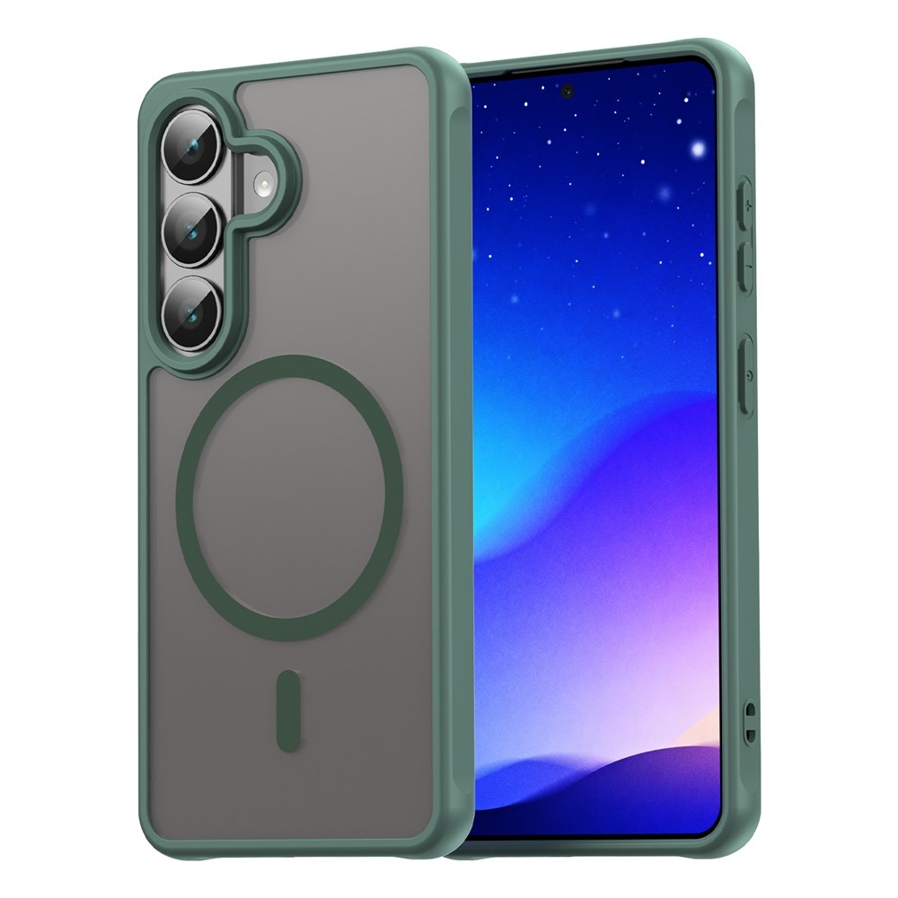 Matta zselés tok MagSafe-val Samsung Galaxy S26/S26 Pro készülékhez - zöld