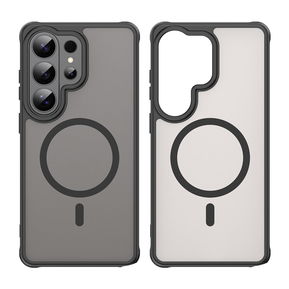 Matta zselés tok MagSafe tok Samsung Galaxy S26 Ultra készülékhez - fekete