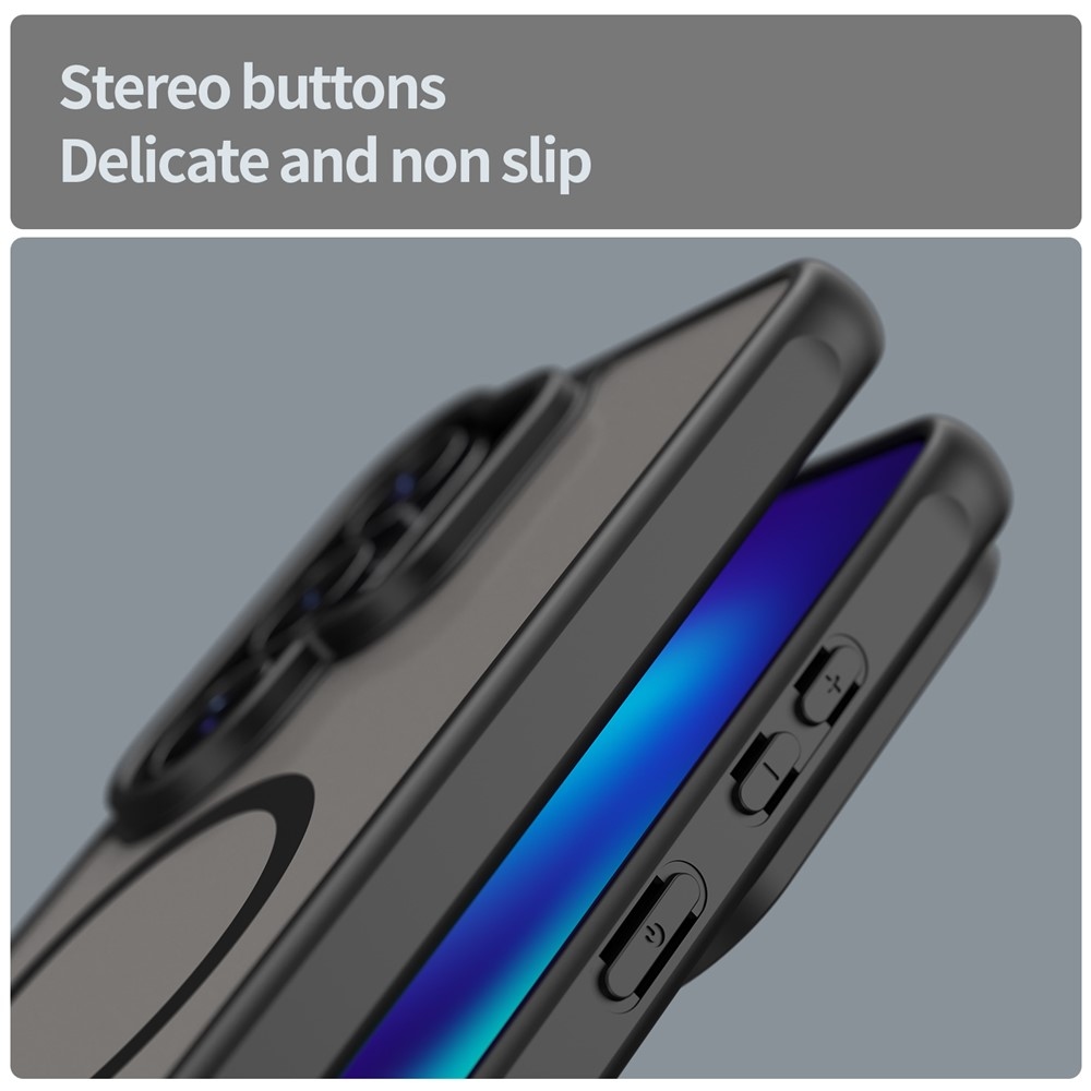 Matta zselés tok MagSafe tok Samsung Galaxy S26 Ultra készülékhez - fekete