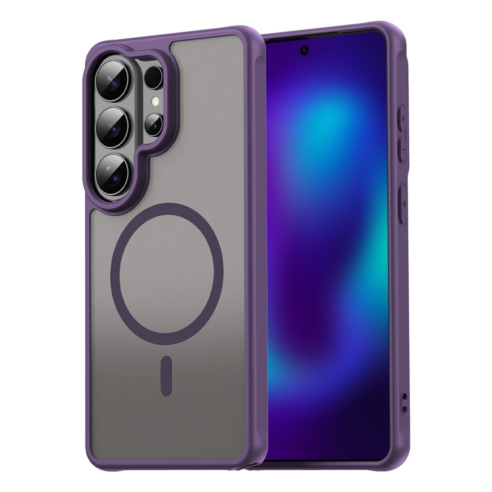 Matta zselés tok MagSafe tok Samsung Galaxy S26 Ultra készülékhez - lila