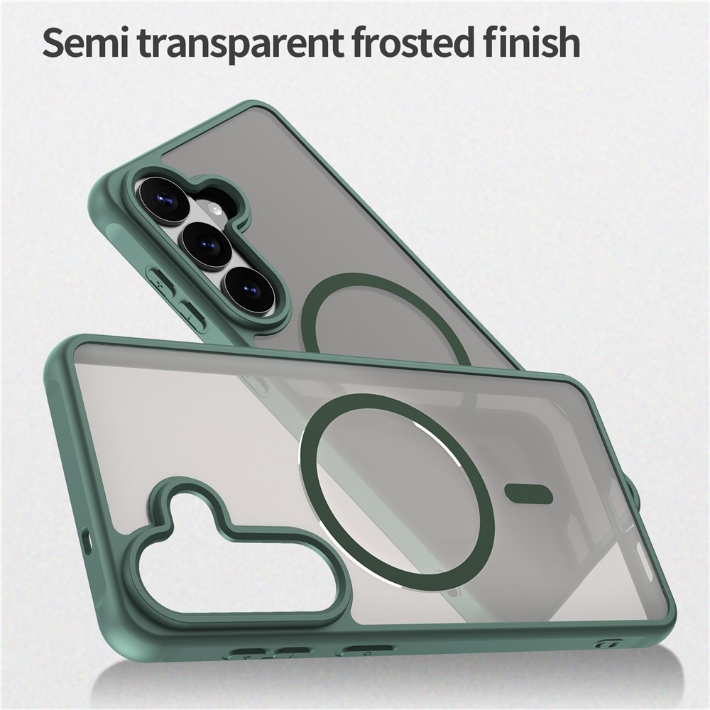 Matta zselés tok MagSafe tokkal Samsung Galaxy S26+ készülékhez - zöld