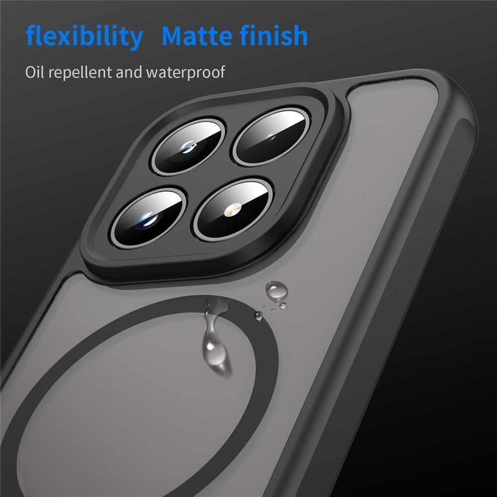 Matta zselés tok MagSafe tok a Xiaomi 17-hez - fekete