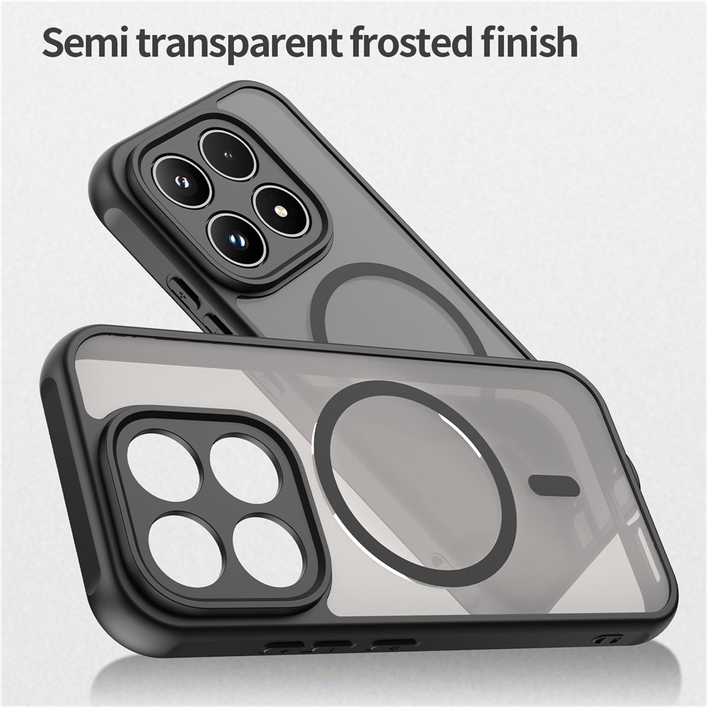 Matta zselés tok MagSafe tok a Xiaomi 17-hez - fekete