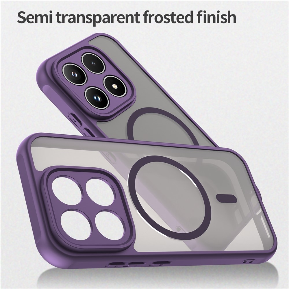 Matt zselés tok MagSafe tokkal Xiaomi 17 - lila