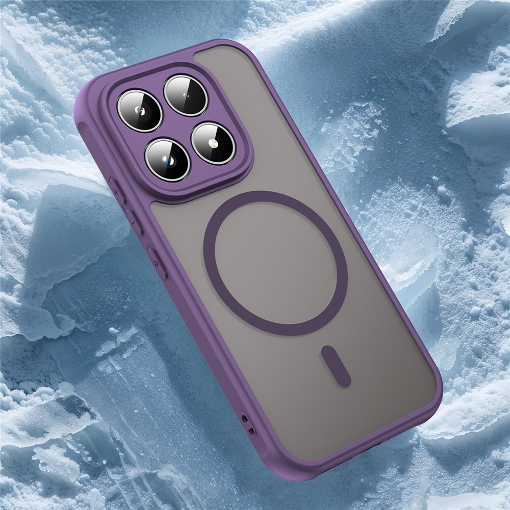 Matt zselés tok MagSafe tokkal Xiaomi 17 - lila