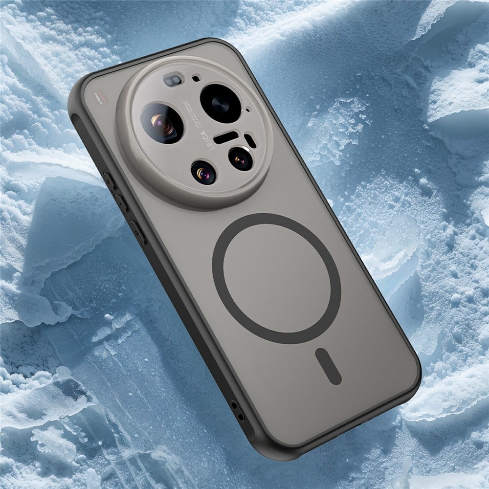 Tojás matt zselés tok MagSafe a Xiaomi 17 Ultra-ra - fekete