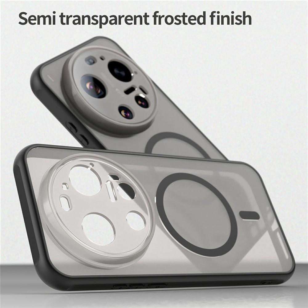 Tojás matt zselés tok MagSafe a Xiaomi 17 Ultra-ra - fekete