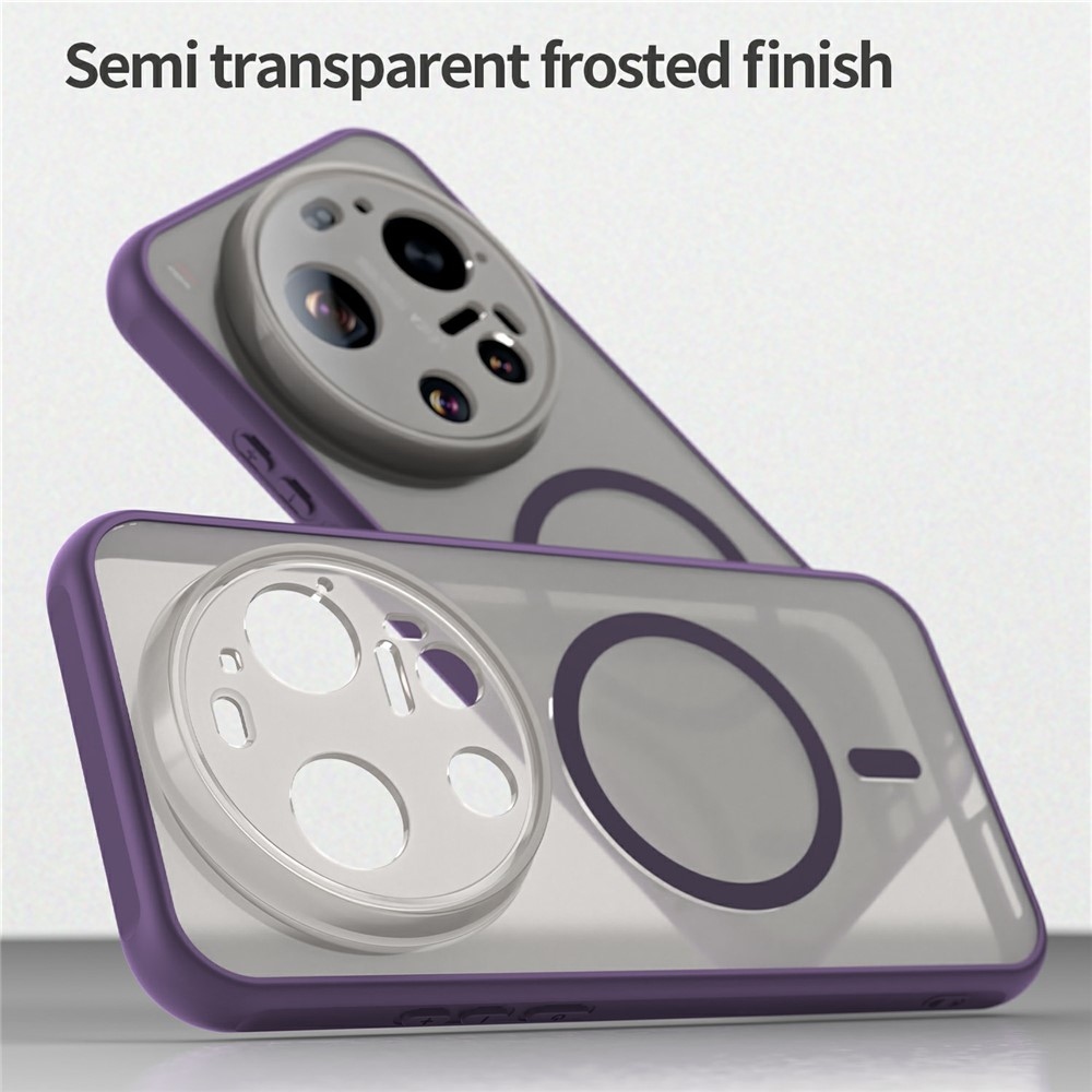 Tojás matt gél tok MagSafe a Xiaomi 17 Ultra-ra - lila