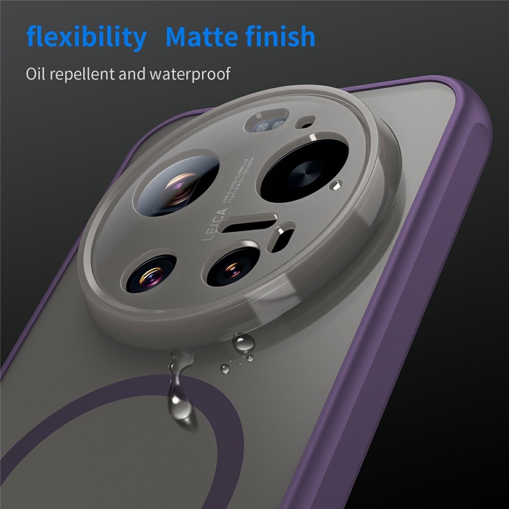 Tojás matt gél tok MagSafe a Xiaomi 17 Ultra-ra - lila