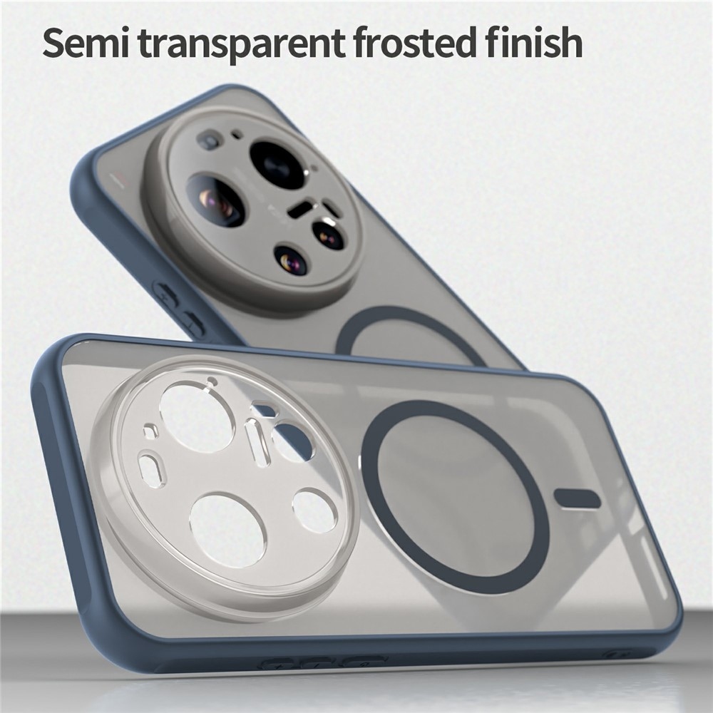 Matt zselés tok MagSafe tokkal a Xiaomi 17 Ultra - kék