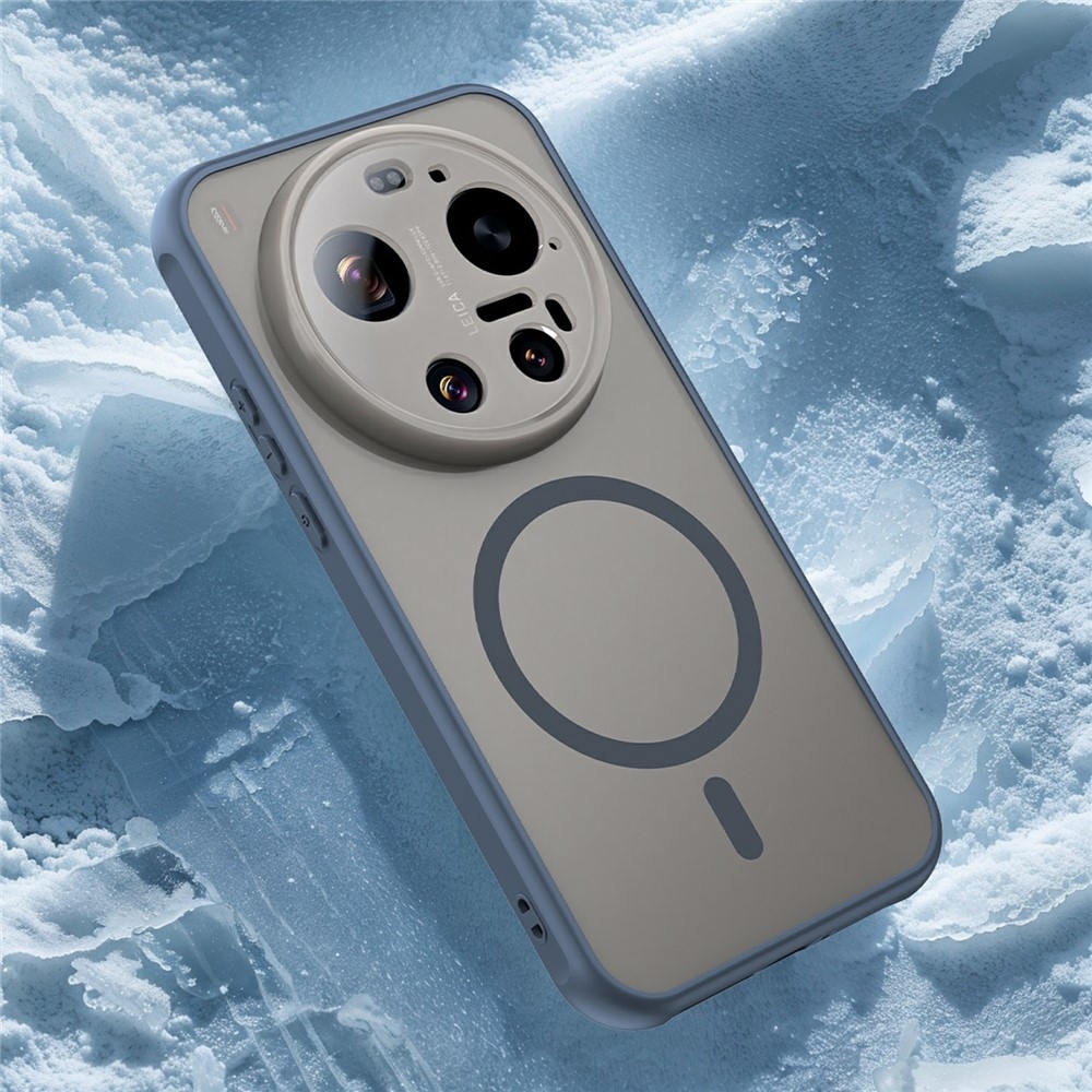 Matt zselés tok MagSafe tokkal a Xiaomi 17 Ultra - kék