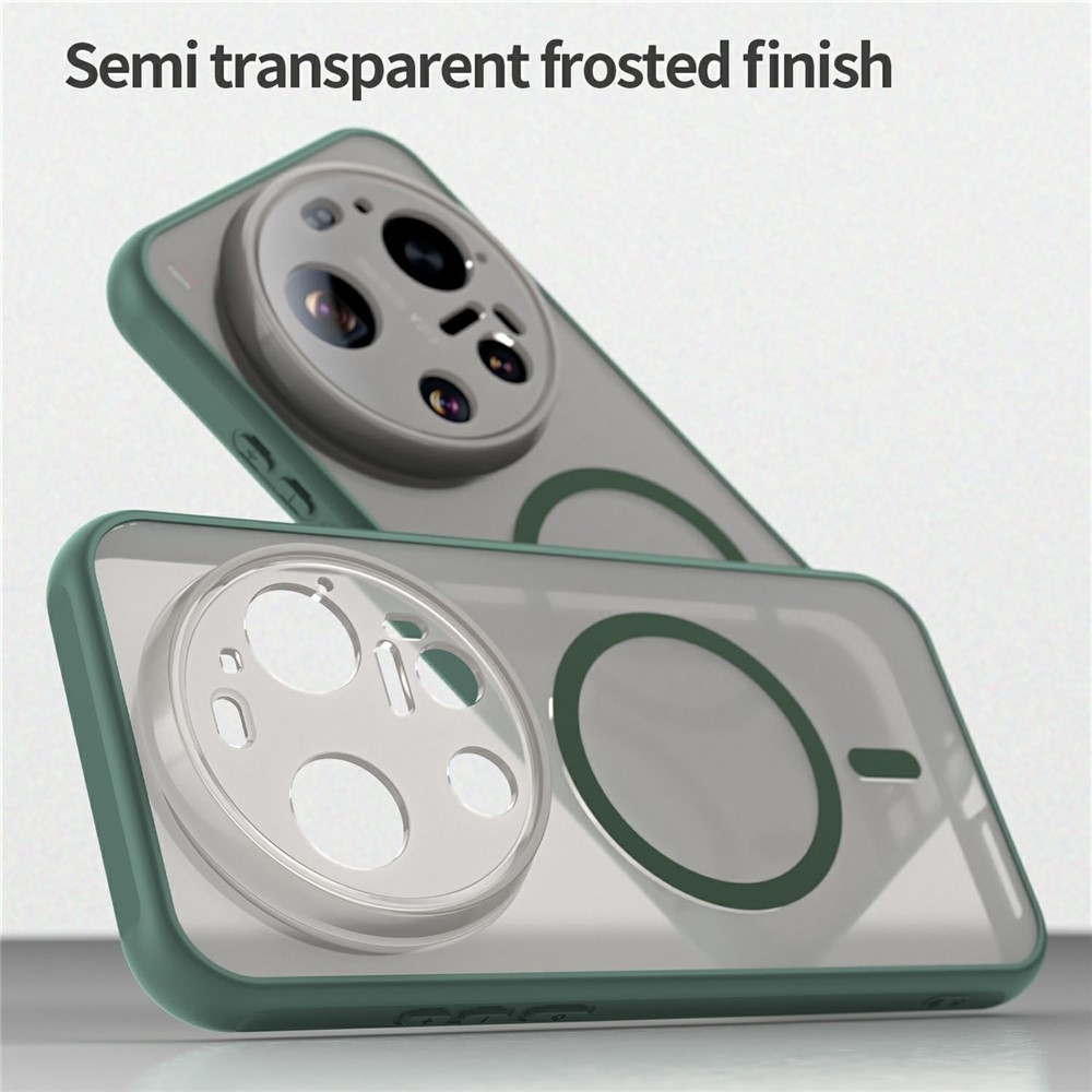 Matta zselés tok MagSafe tok a Xiaomi 17 Ultra - zöld