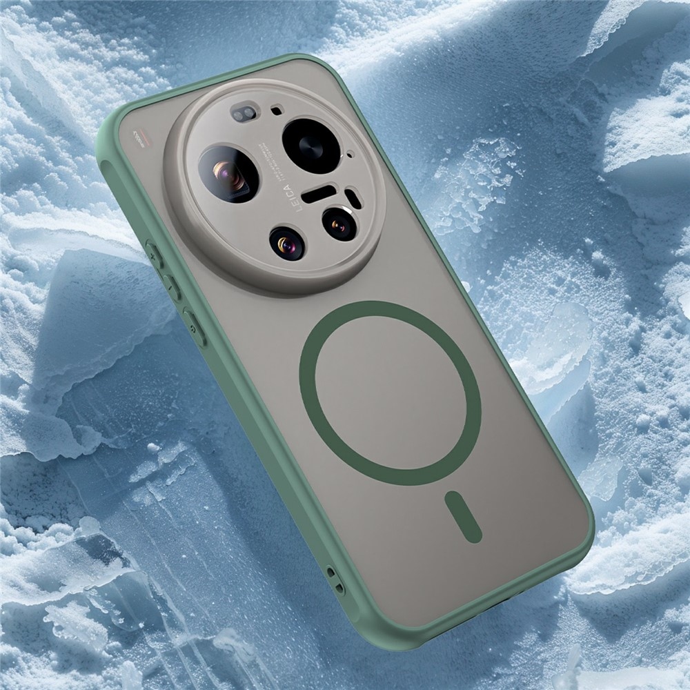 Matta zselés tok MagSafe tok a Xiaomi 17 Ultra - zöld