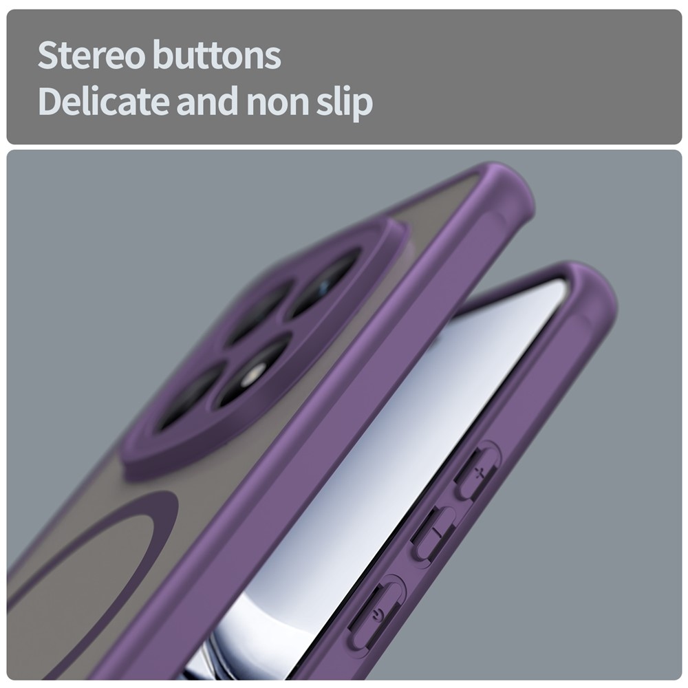 Matt zselés tok MagSafe tok Xiaomi Poco M8 5G/Redmi Note 15 5G/Note 15 4G - lila