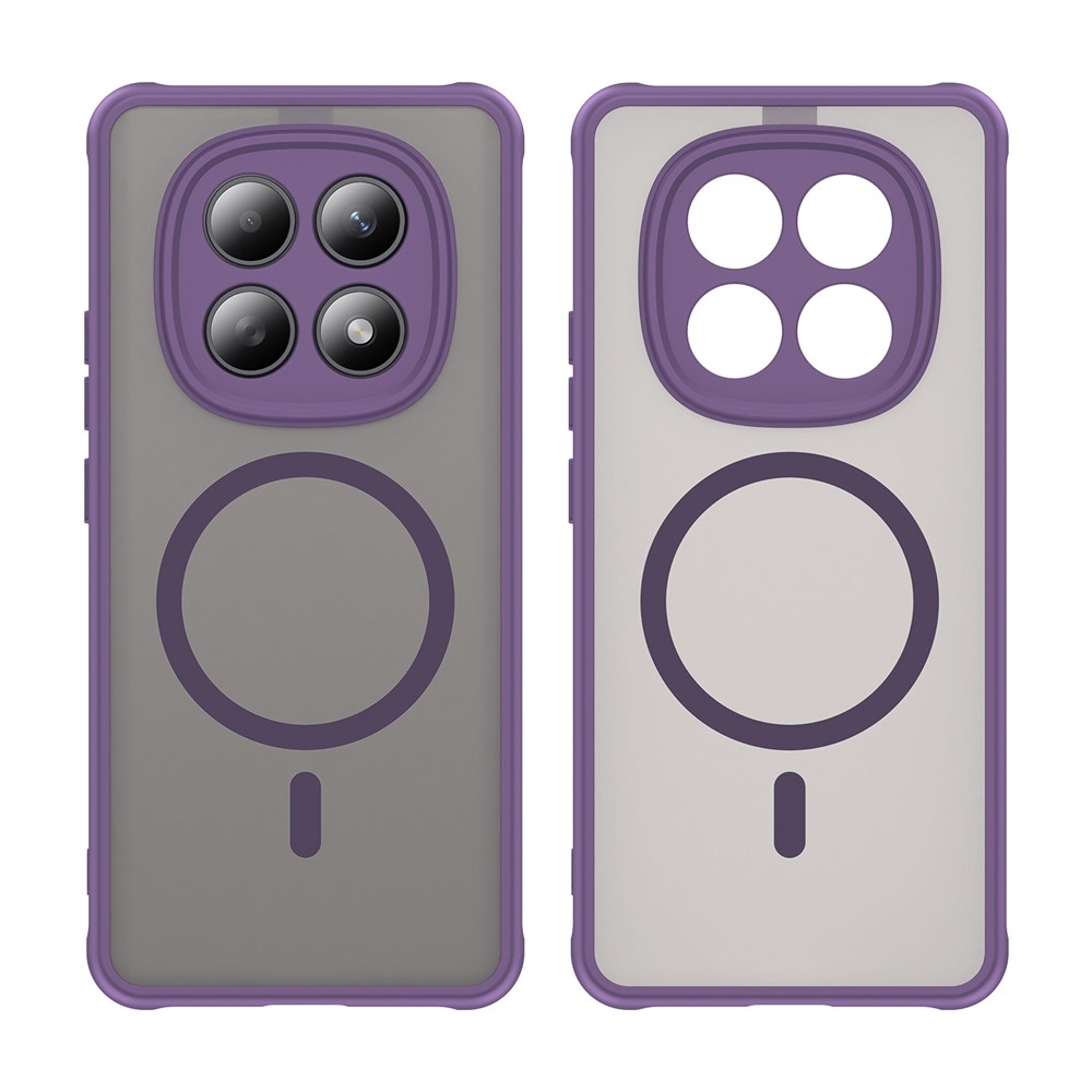 Matt zselés tok MagSafe tok Xiaomi Poco M8 5G/Redmi Note 15 5G/Note 15 4G - lila