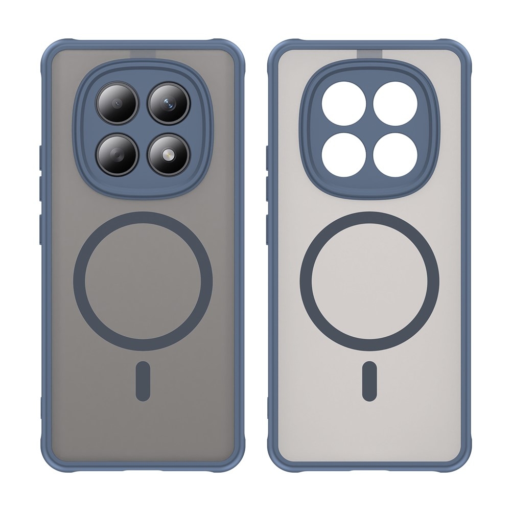 Matt zselés tok MagSafe tok Xiaomi Poco M8 5G/Redmi Note 15 5G/Note 15 4G - kék