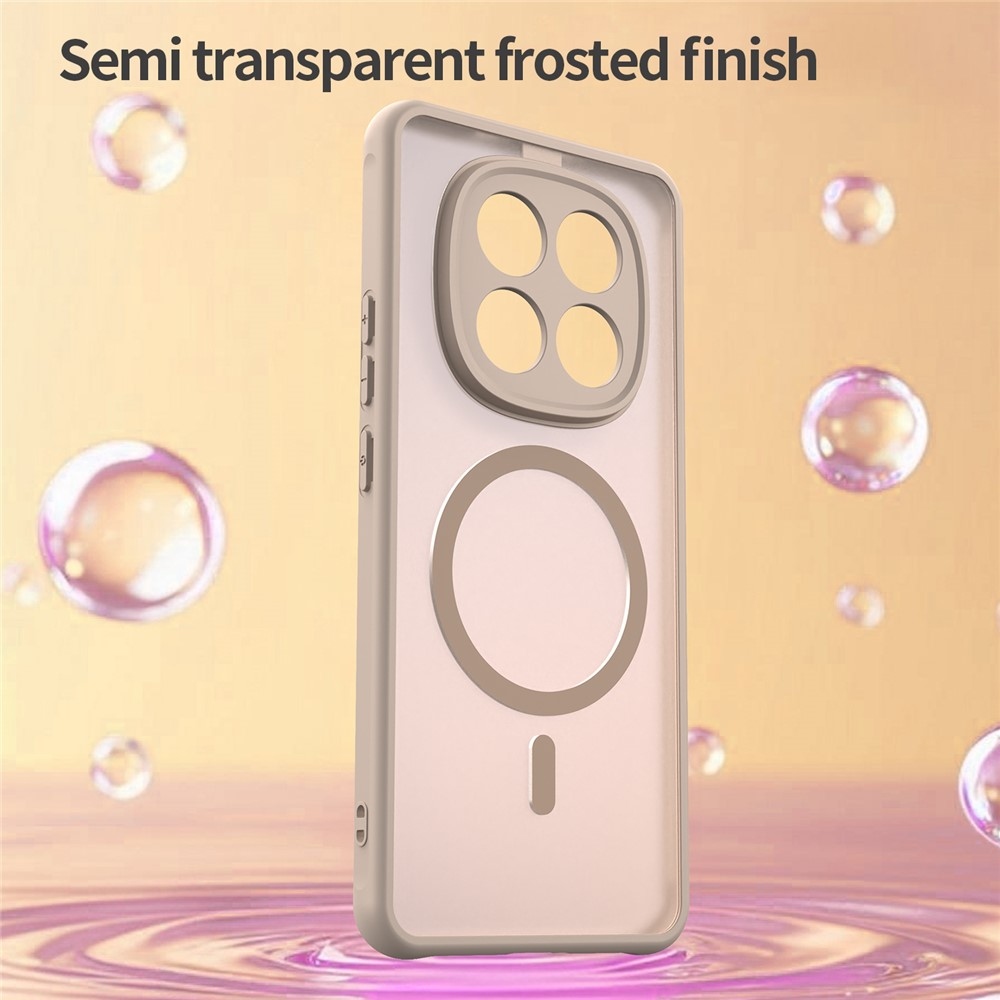 Matta zselés tok MagSafe tok Xiaomi Poco M8 5G/Redmi Note 15 5G/Note 15 4G - narancssárga