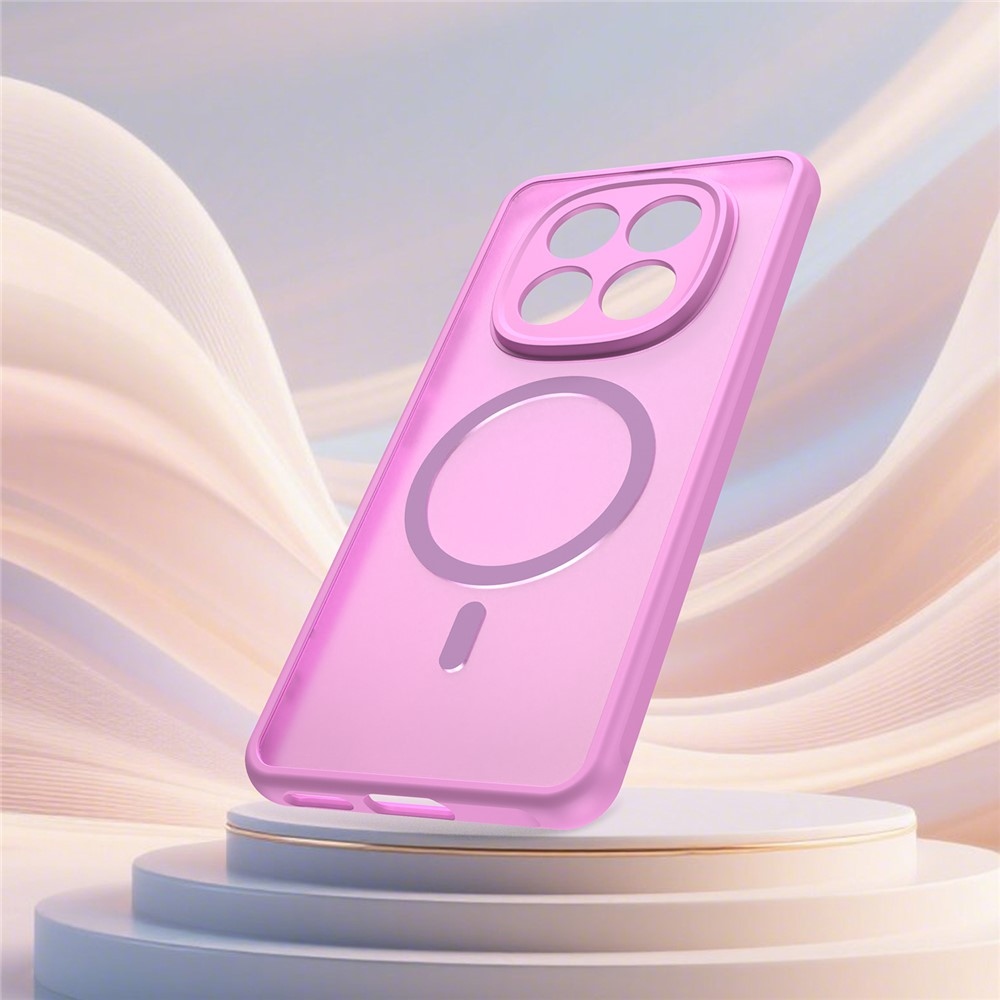 Matta zselés tok MagSafe-val a Xiaomi Poco M8 5G/Redmi Note 15 5G/Note 15 4G számára - világos lila