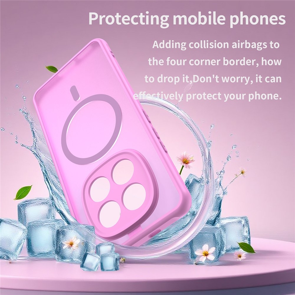 Matta zselés tok MagSafe-val a Xiaomi Poco M8 5G/Redmi Note 15 5G/Note 15 4G számára - világos lila